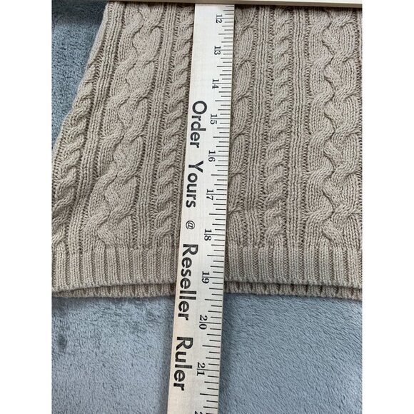 Rachel Zoe Cable Knit Sweater Dress 3T Cotton/Acrylic Beige/Tan - Picture 8 of 10